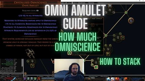 Crystallised omniscience onyx amulet